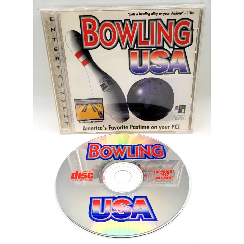 Bowling USA (PC, 1997)  PC‎ GAME WINDOWS COMPATIBLE VALU SOFT